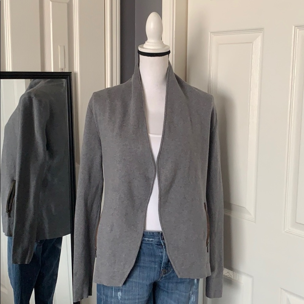 Banana Republic grey shawl sweater